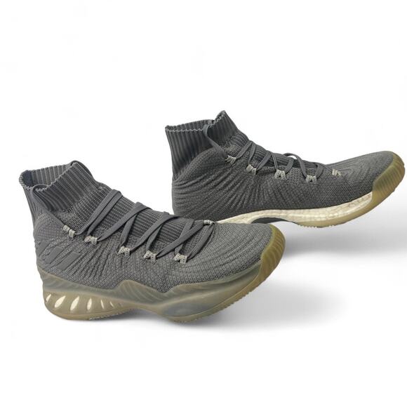 adidas 10.5 -Adult Crazy Explosive 2017 Primeknit Basketball Shoe Hi Top Sneaker